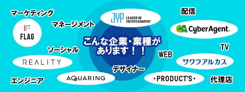 こんな企業・業種があります!